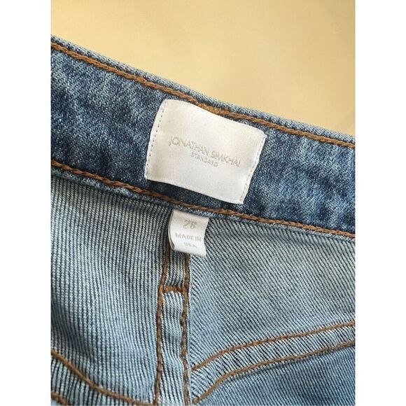 Jonathan Simkhai High Rise Patchwork Jeans - Picture 5 of 7